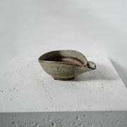 Vintage ceramic leaf-shaped dish