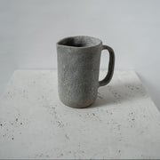 Gray ceramic vintage handmade pitcher 